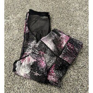Lululemon Run With The Sun Crop *Shine Bright Seawheeze Size 6 EUC